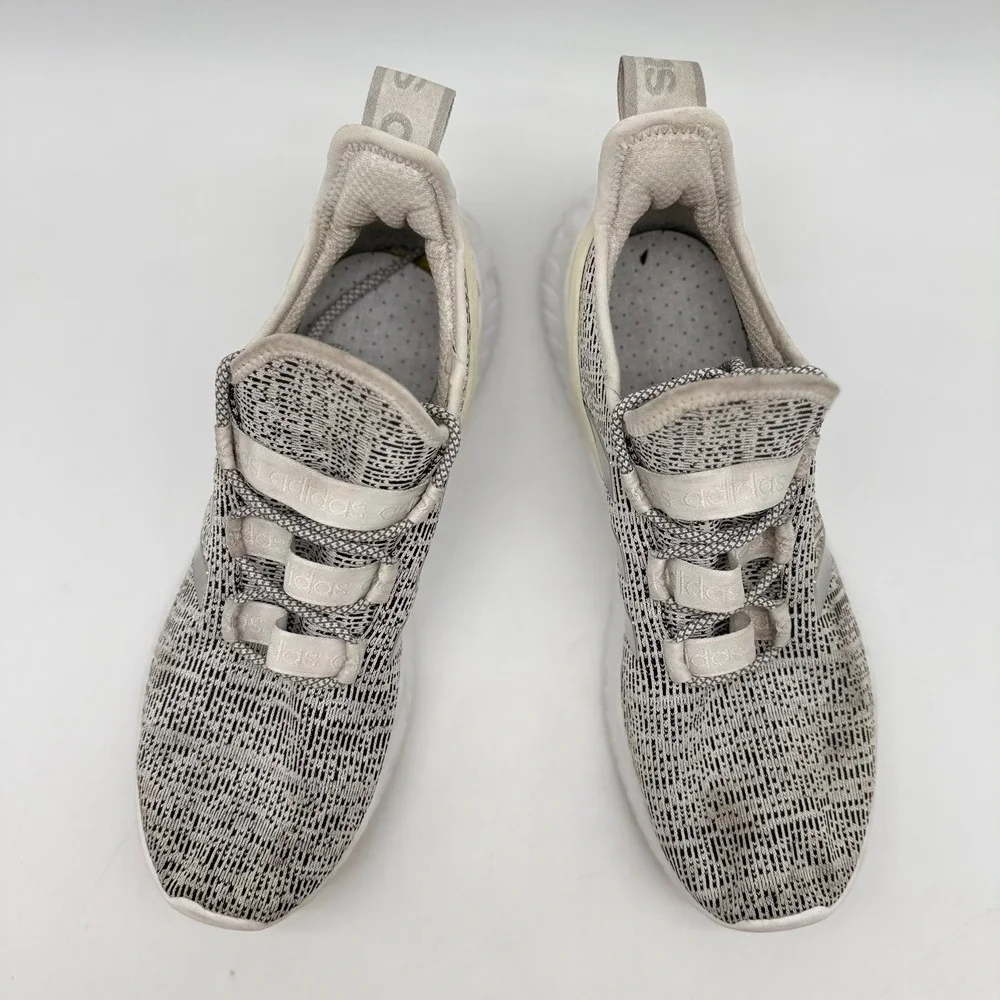 Adidas Mens 13 Kaptir Cloudfoam Running Shoes Grey White EE9514